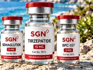 research peptide vials